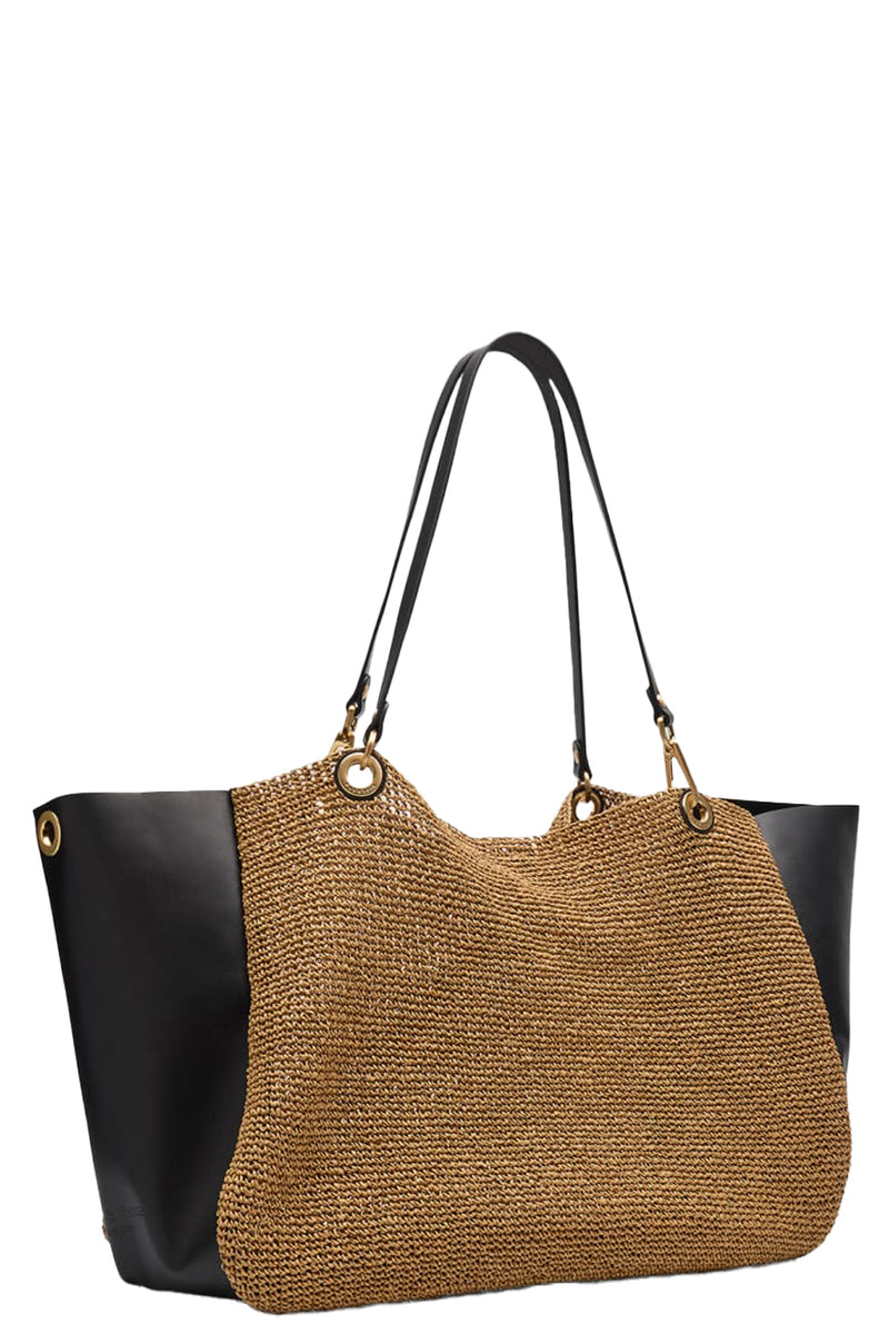 Revival Summer City Tote in Natural Black