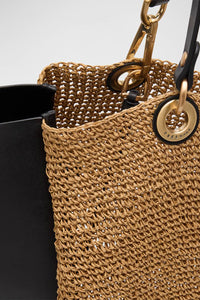 Revival Summer City Tote in Natural Black