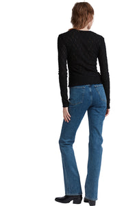 Ellie Lace Top in Black