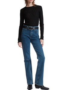 Ellie Lace Top in Black