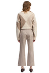 Irina Ponte Kick Flare Pant in Oat