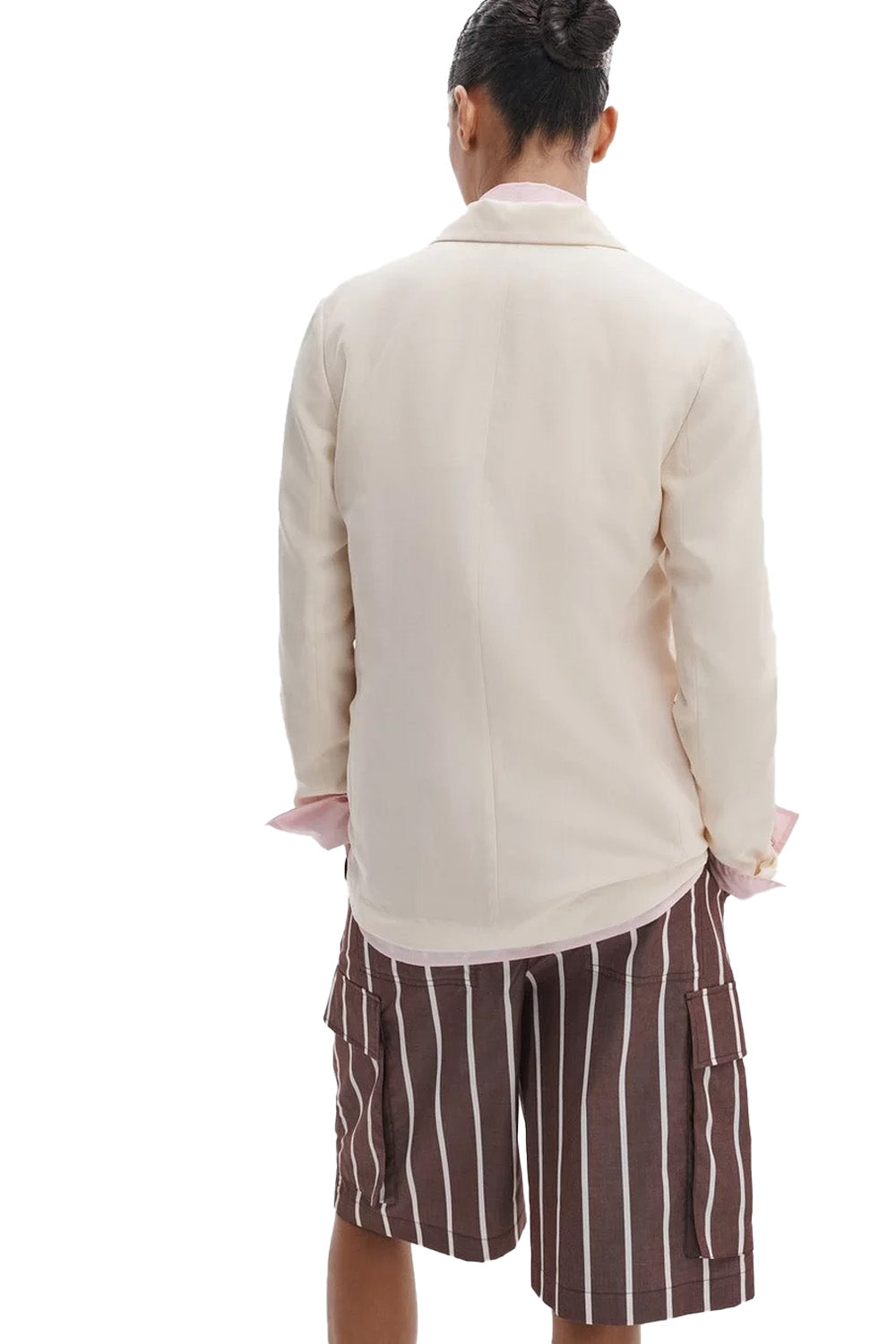 Jennie Linen Blazer in Ivory