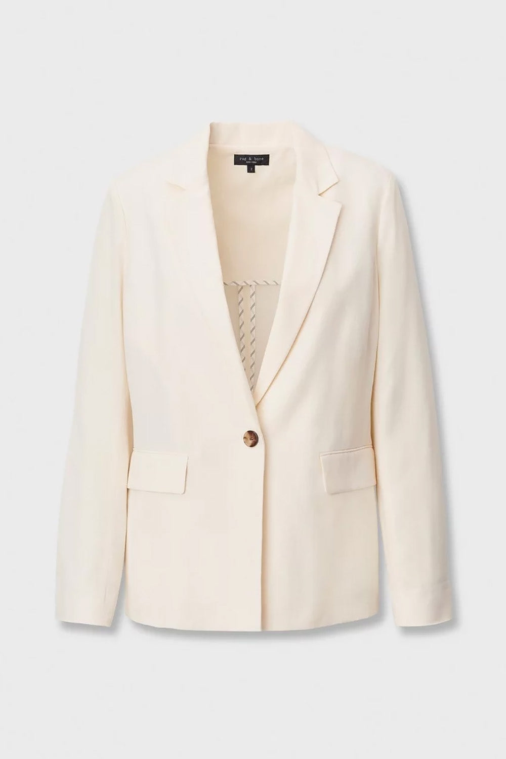 Jennie Linen Blazer in Ivory