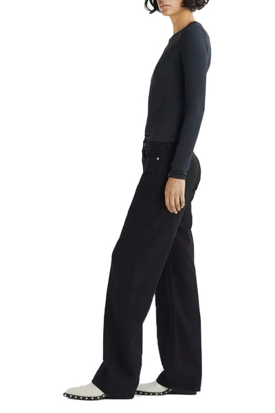Featherweight Logan Wide Leg Jean in Black