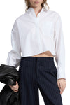 Marin Cropped Shirt in White