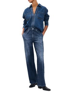 Miramar Terry Wide-Leg Pant in Cotton Terry Petra