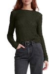 Ellie Lace Top in Army
