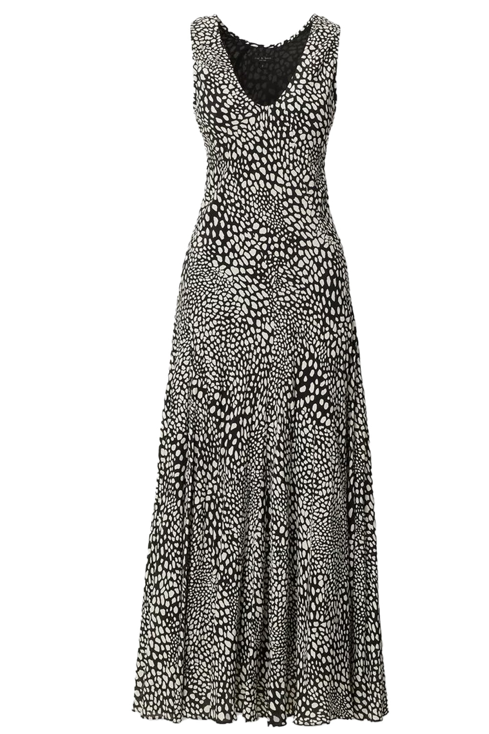 Sinead Printed Dress in Black Leopard