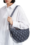 Quilted Spire Mini Hobo in Slate