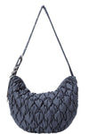 Quilted Spire Mini Hobo in Slate