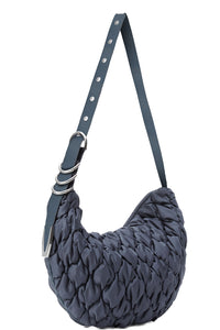 Quilted Spire Mini Hobo in Slate