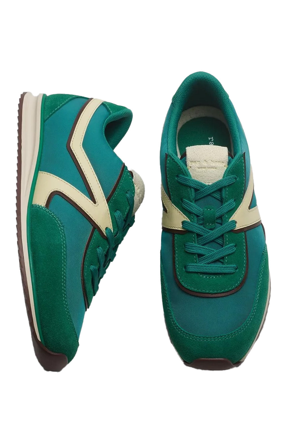 Retro Trainer Sneaker in Green