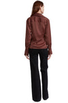 Venus Lace Cami Blouse in Umber