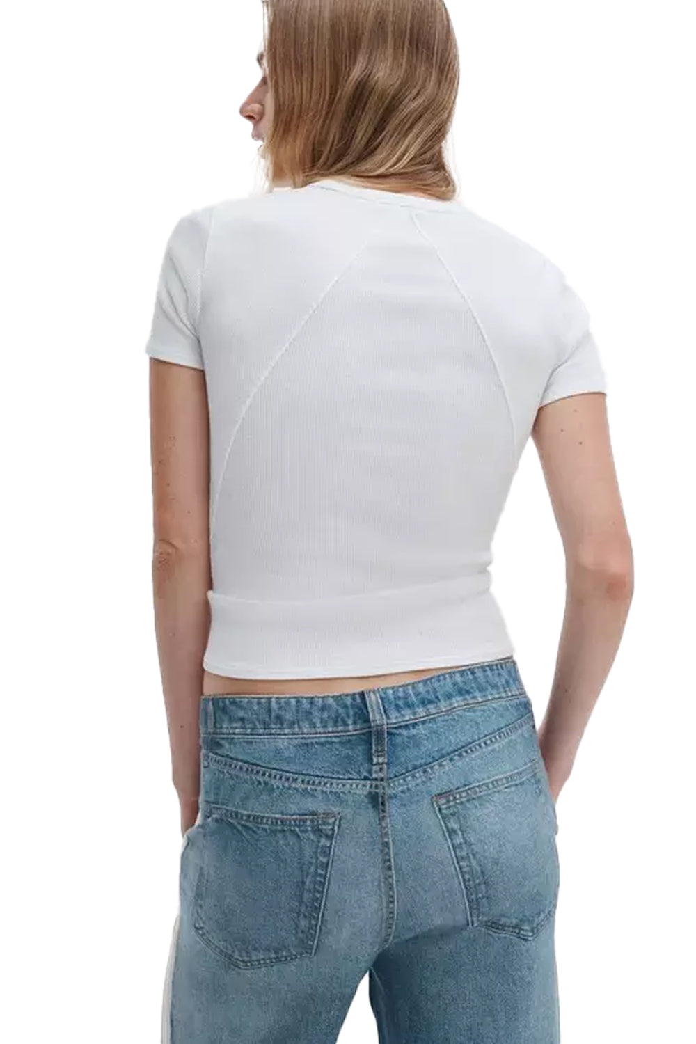 The Essential Ribbed Tee in White