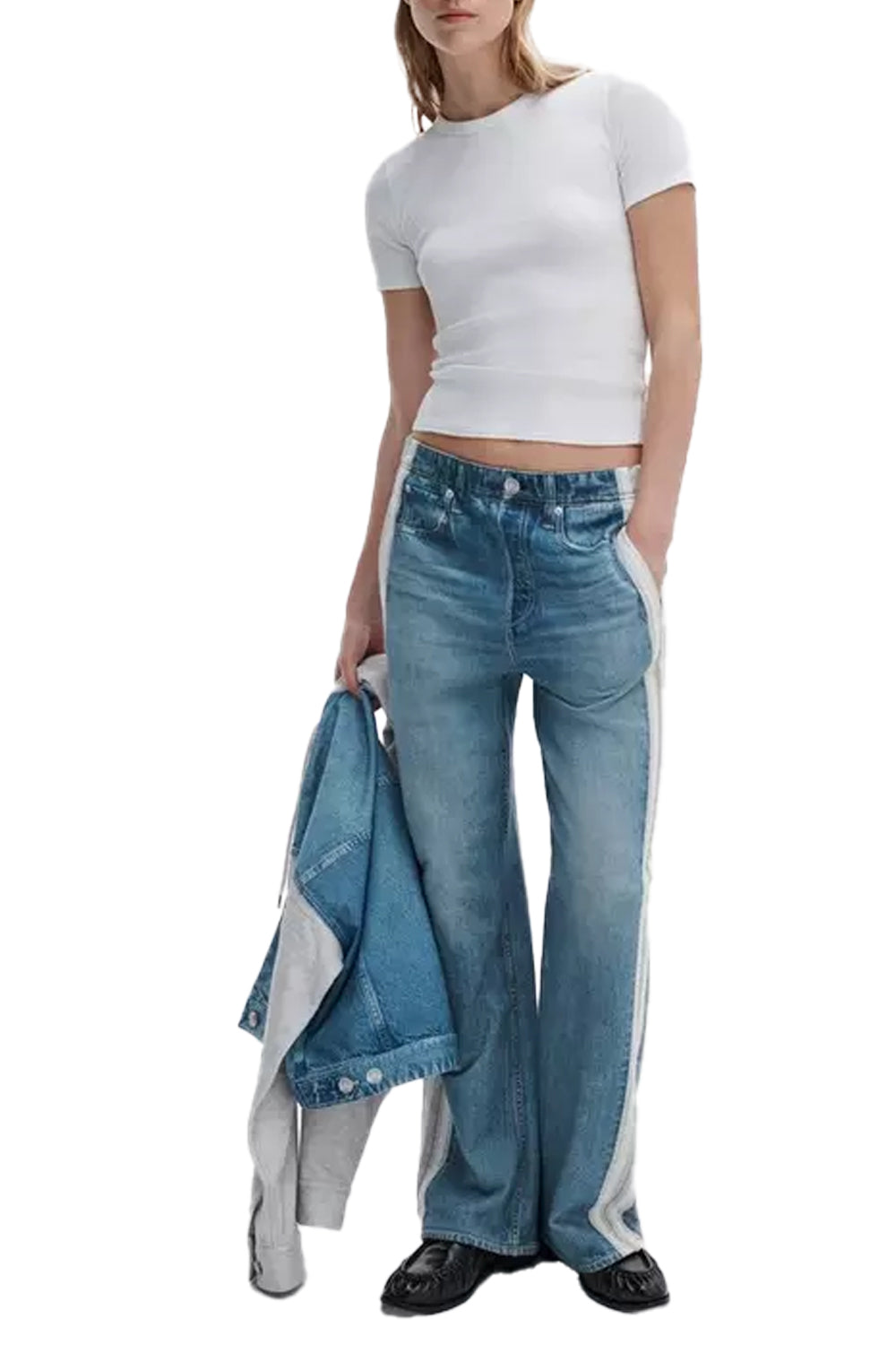 The Essential Ribbed Tee in White