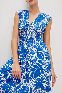 Roxanne Dress in Blue Riviera