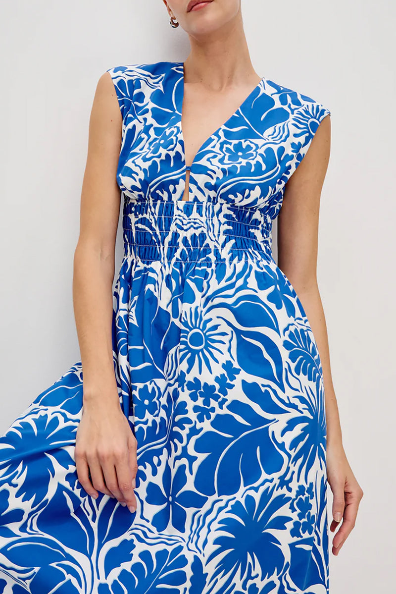 Roxanne Dress in Blue Riviera
