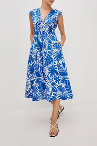 Roxanne Dress in Blue Riviera