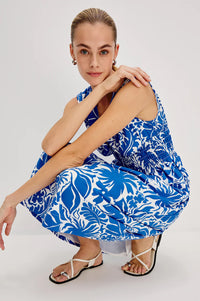 Roxanne Dress in Blue Riviera