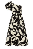 Pompidou 1 Shoulder Midi Dress