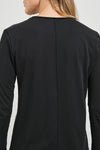 Long Sleeve Crew in Black