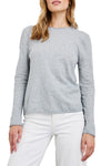 Long Sleeve Crew In Heather Grey