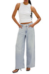 Angeleno Wide Leg Crop in Scuba