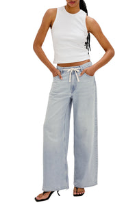 Angeleno Wide Leg Crop in Scuba