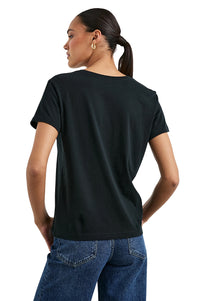 Classic Crew Neck Short Sleeve Tee in Black