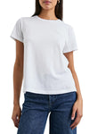 Classic Crew Neck Short Sleeve Tee in White