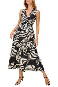 Genevieve Dress in Onyx Waves