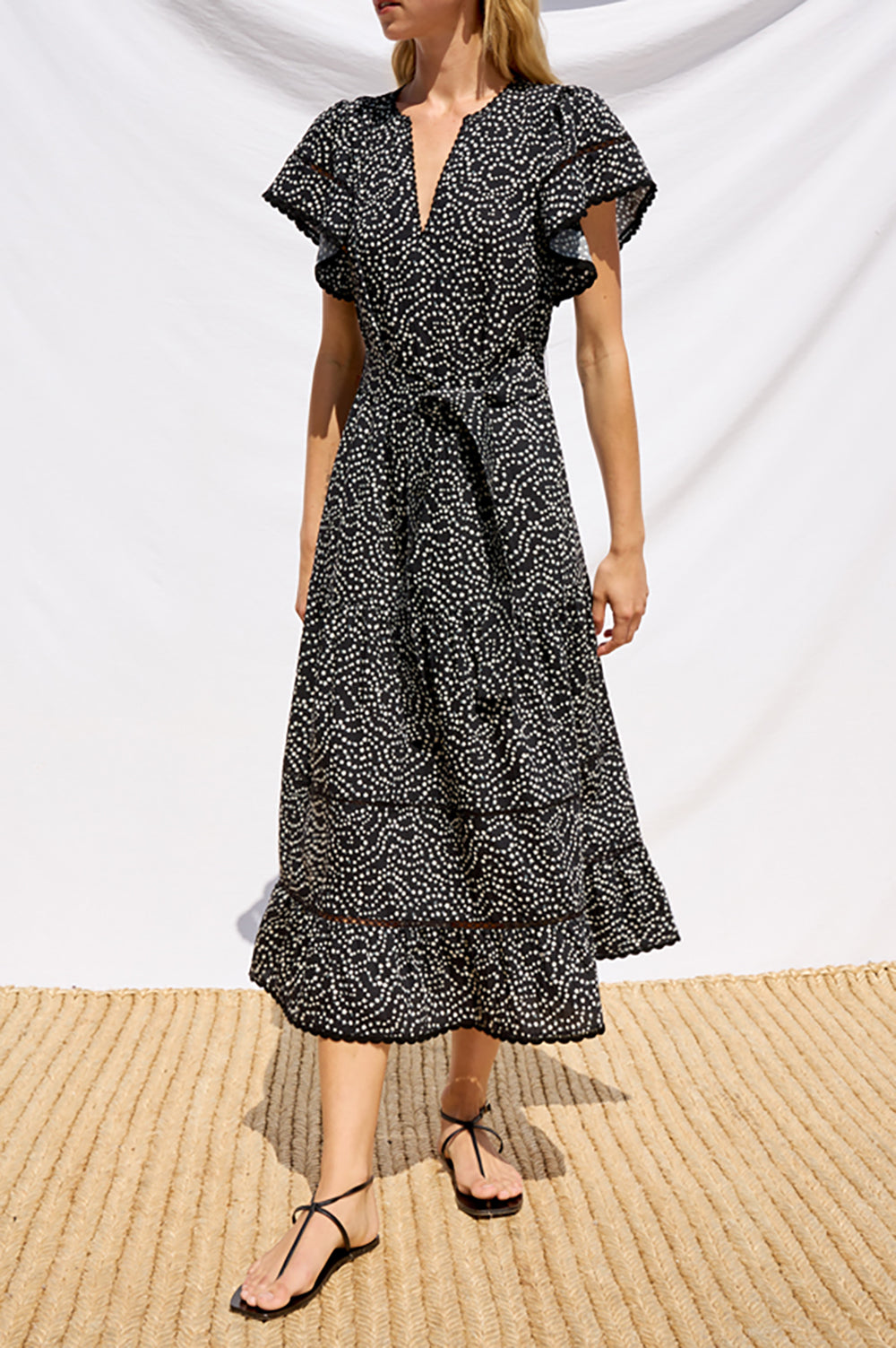 Gia Dress in Mini Chain Daisies