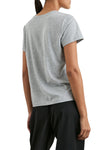 Classic Crew Neck Short Sleeve Tee in Heather Grey
