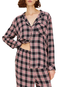 Luna Pajama Set in Onyx Plum