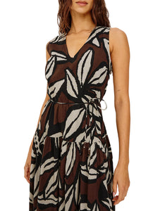 Maeve Dress in Cocoa Floral