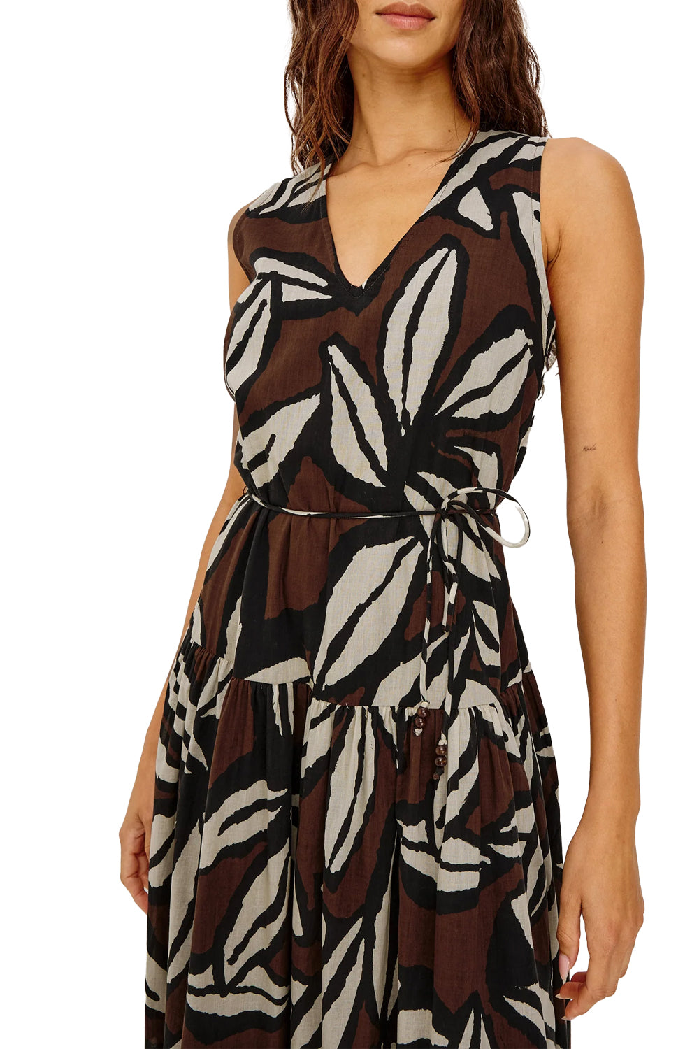 Maeve Dress in Cocoa Floral