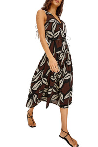 Maeve Dress in Cocoa Floral