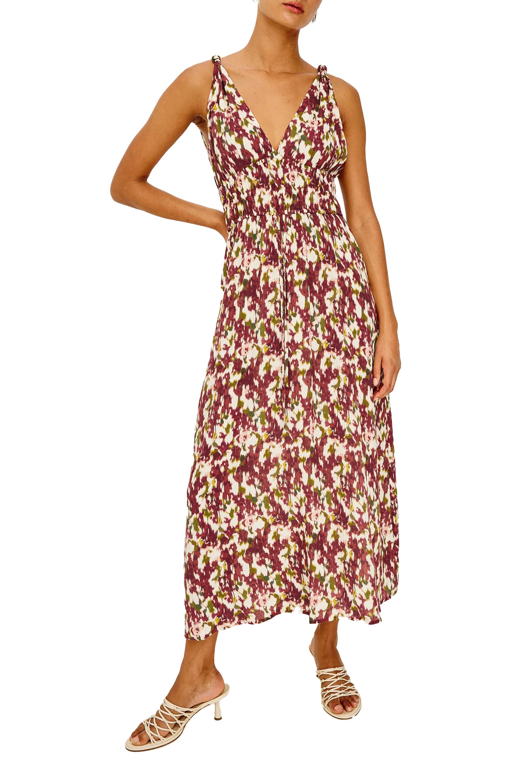 Marciana Dress in Cardinal Floral
