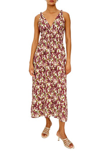 Marciana Dress in Cardinal Floral