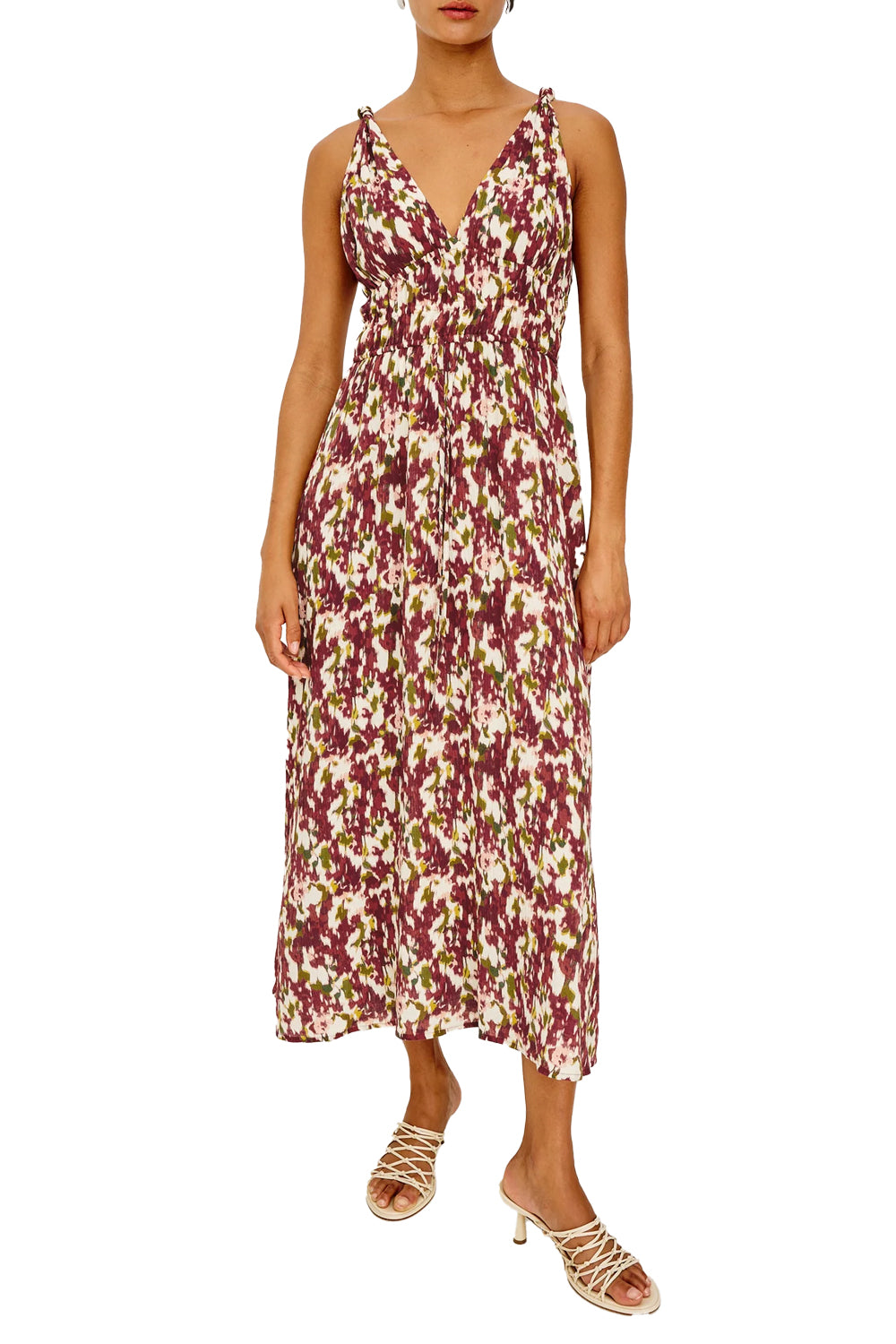 Marciana Dress in Cardinal Floral
