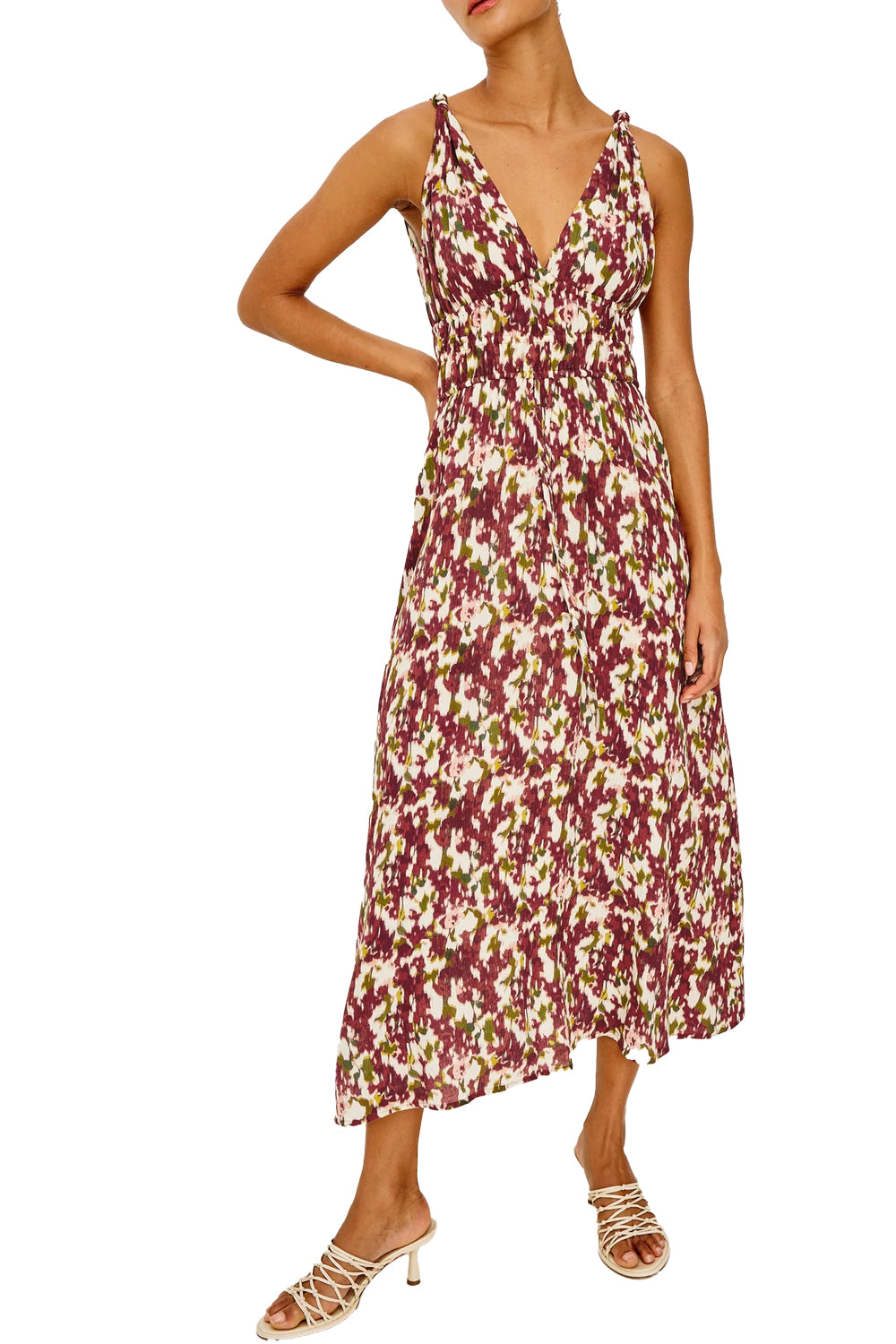 Marciana Dress in Cardinal Floral