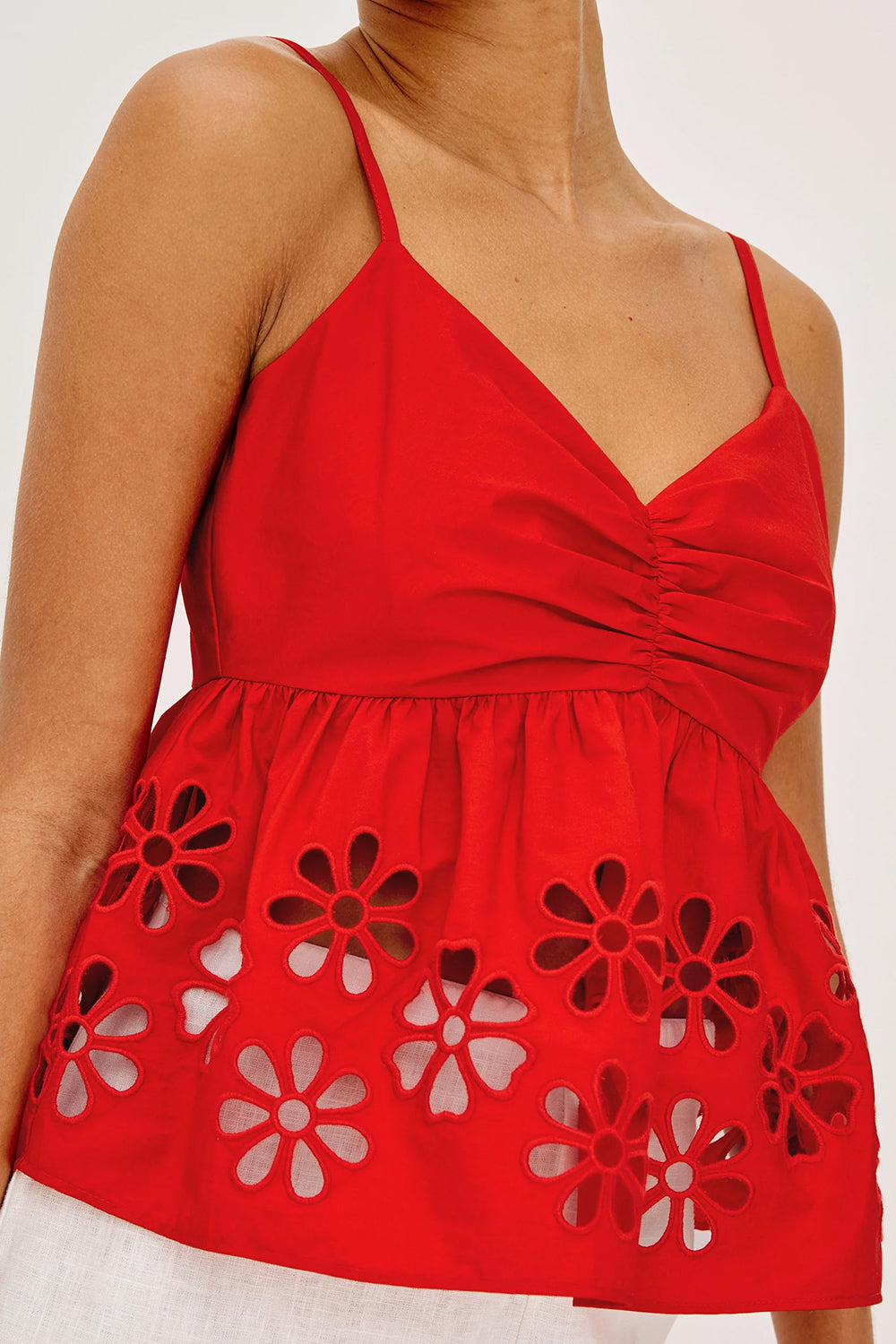 Meru Top in Scarlet