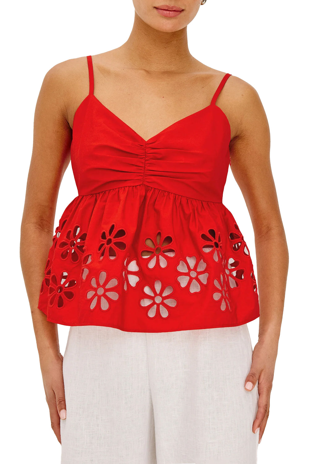 Meru Top in Scarlet