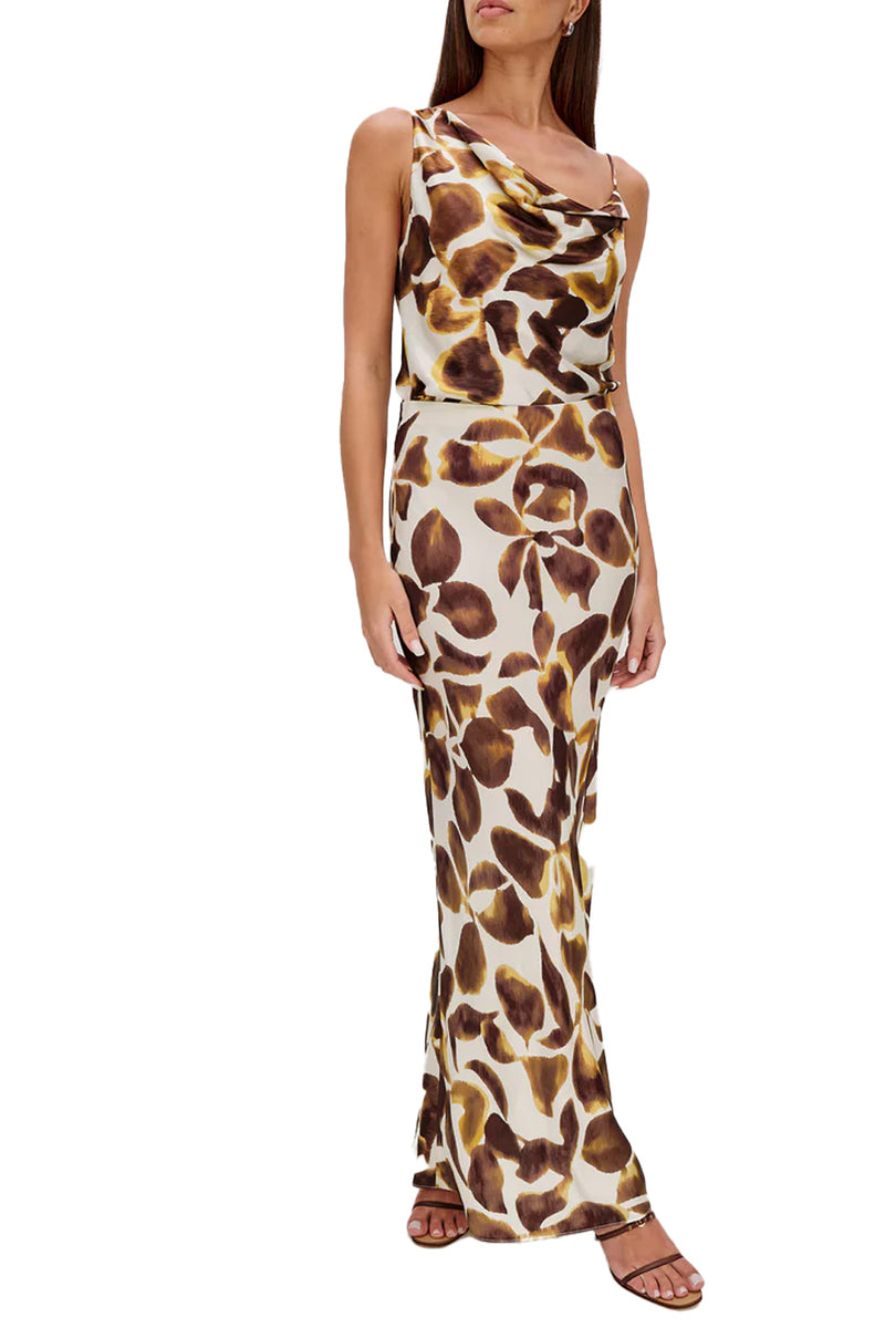 Romina Skirt in Espresso Lily