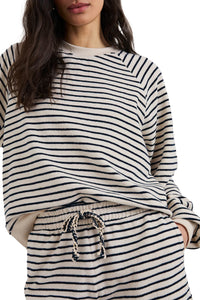 Theron Sweatshirt in Sailor Stripe Terry Towel