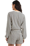 Theron Sweatshirt in Sailor Stripe Terry Towel