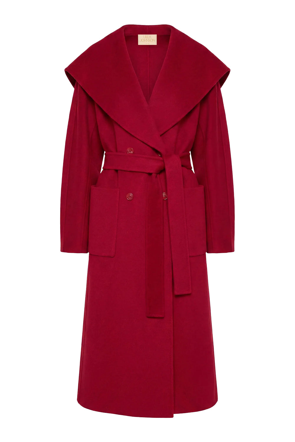 Rory Wool Coat in Cerise