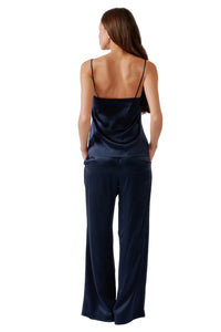 Brynn High Rise Pull On Wide Leg Pant in Midnight