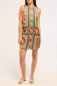 Nour Dress in Majorelle Scarf