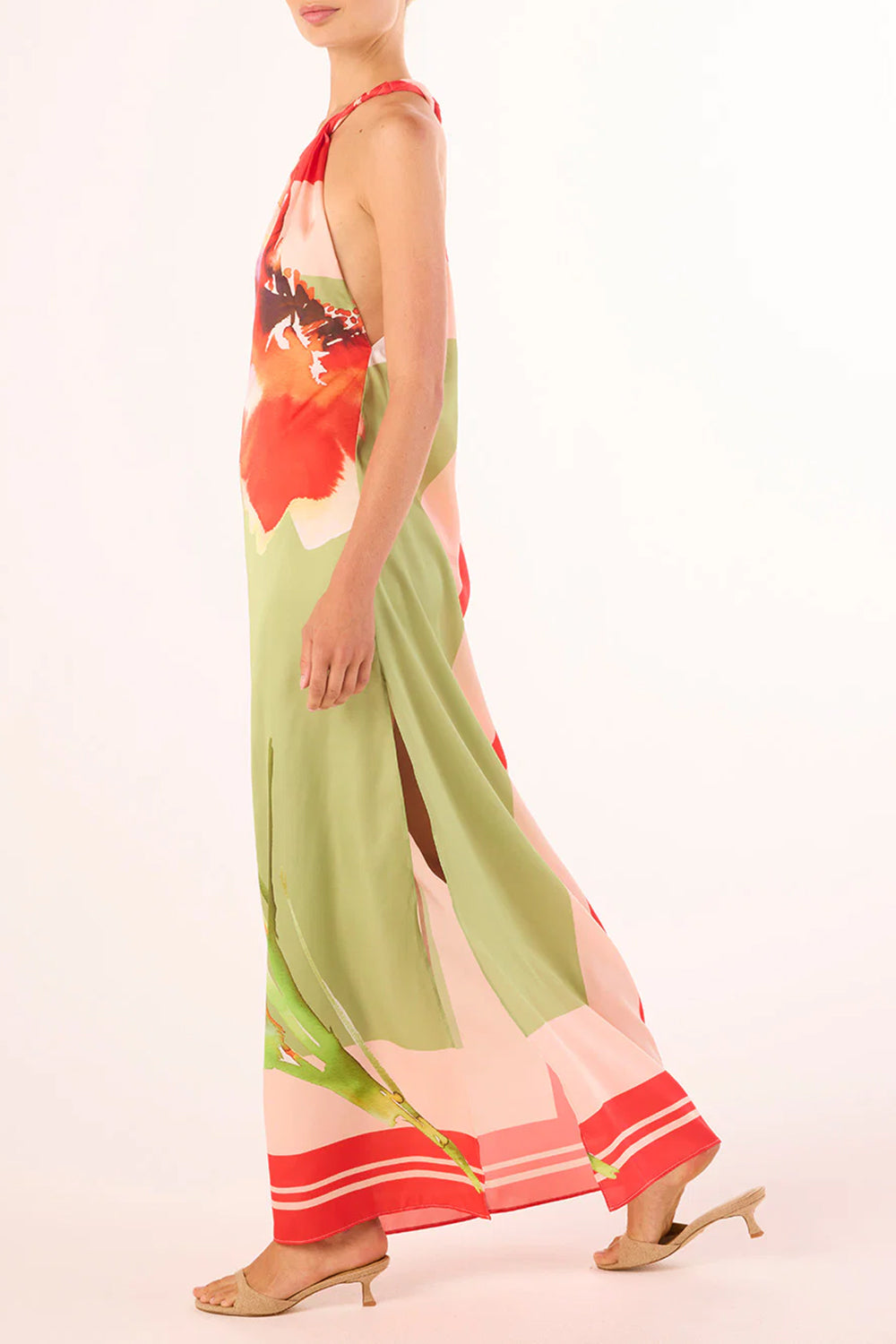 Dounia Dress in Scarf Flora